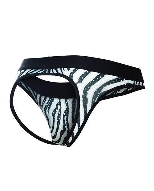Male Basics MOB Aero Jock Zebra LG