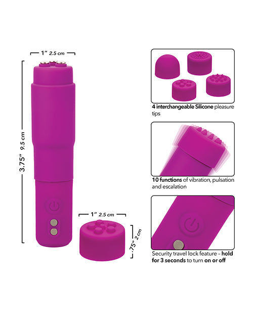 Kyst Mega-Mite Stimulator w/Interchangeable Tips - Pink