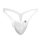 Male Basics Y Buns Thong White Sheer XL