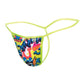 Male Basics Sinful Hipster Music T Thong G-String Blue Print SM