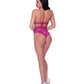 Berrylicious Lace Halter Top & Panty Pink L/XL