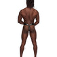 Leather Taurus Adjustable Buckle Thong Black O/S